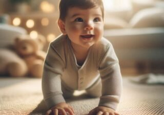 A qué edad empiezan a gatear los bebés